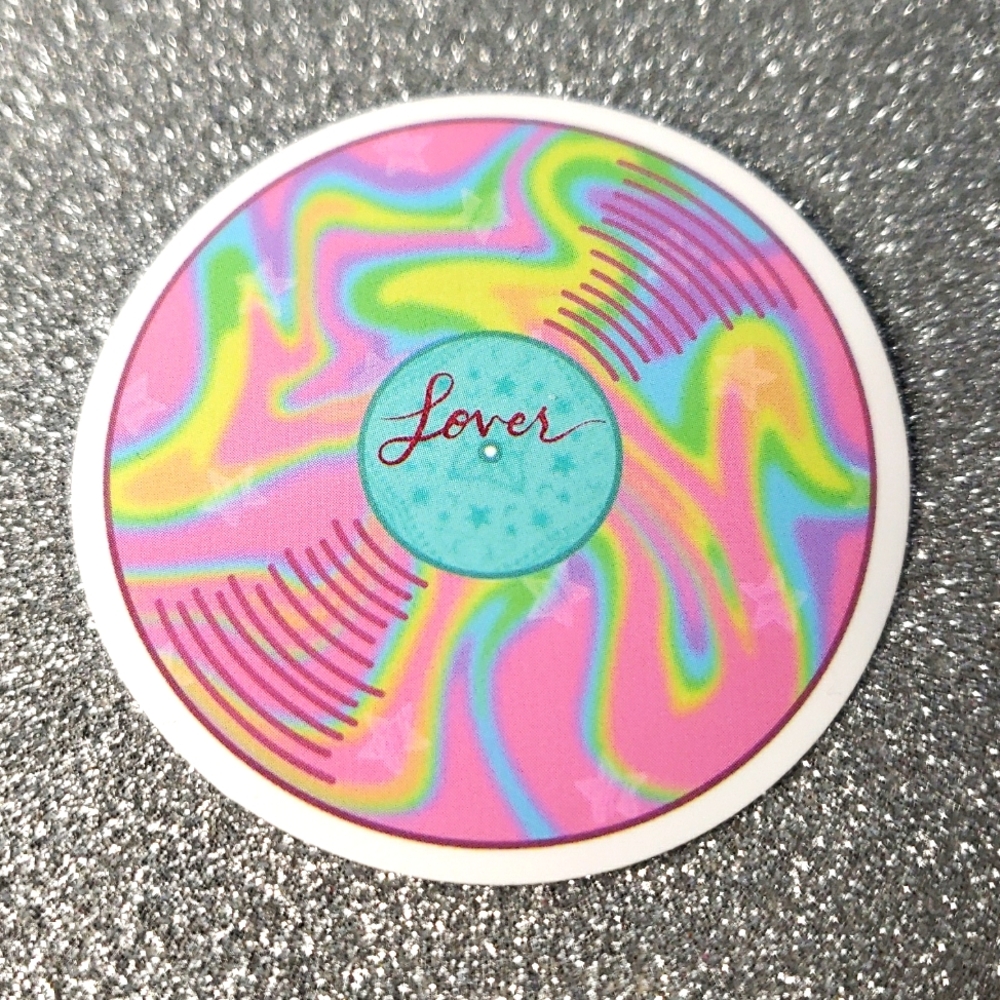 10/$10 Taylor Swift LOVER Waterproof Sticker CD RECORD